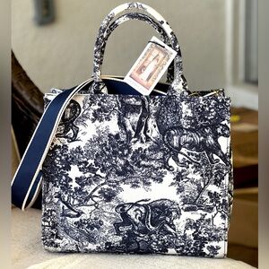 SINCERELY JULES Textile tote with crossbody handle
